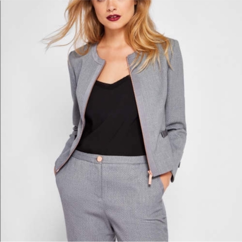 Ted Baker Nadae Cropped Bow Detail Jacket